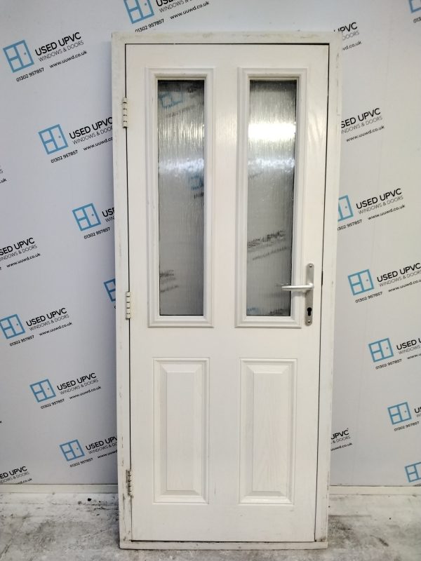 Used White Composite Door 850mm x 2025mm 0610 - Image 2