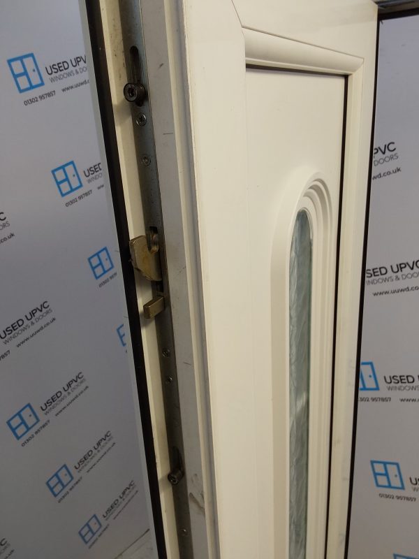 Used White Upvc Back Door 675mm x 2090mm (outwards opening) 0258 - Image 4