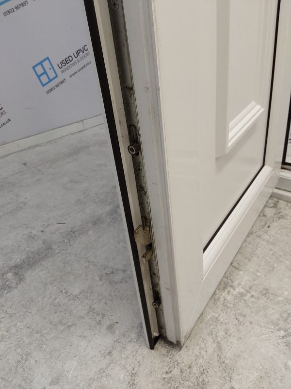 Used White Upvc Back Door 675mm x 2090mm (outwards opening) 0258 - Image 6