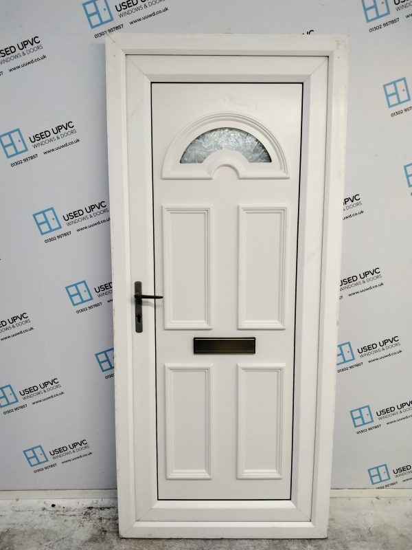 Used White Upvc Outward Opening Front Door 890mm x 2025mm 0329 - Image 2