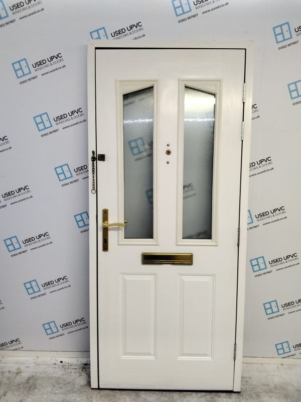 Used Dark Blue Composite Front Door 930mm x 2100mm 0636 - Image 2