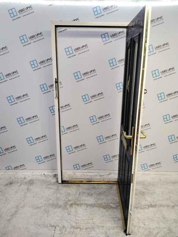 Used Dark Blue Composite Front Door 930mm x 2100mm 0636 - Image 3