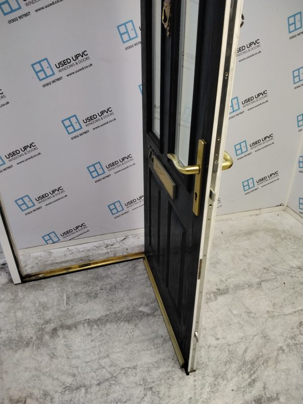 Used Dark Blue Composite Front Door 930mm x 2100mm 0636 - Image 5