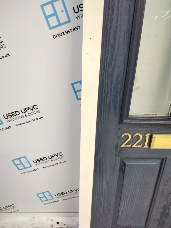 Used Dark Blue Composite Front Door 930mm x 2100mm 0636 - Image 6