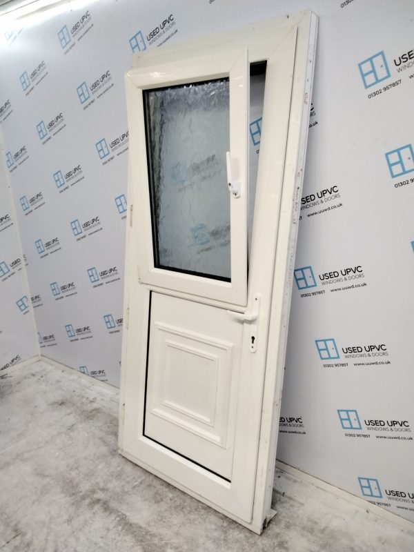 Used White Upvc Stable Back Door 915mm x 2080mm (Reduce To 895mm x 2080mm 0643 - Image 5