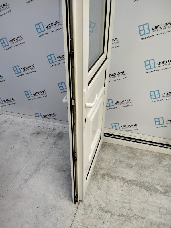 Used White Upvc Stable Back Door 915mm x 2080mm (Reduce To 895mm x 2080mm 0643 - Image 7