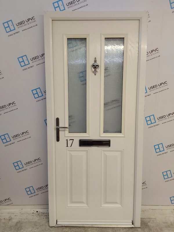 Used White Composite Front Door 920mm x 2065mm 0644