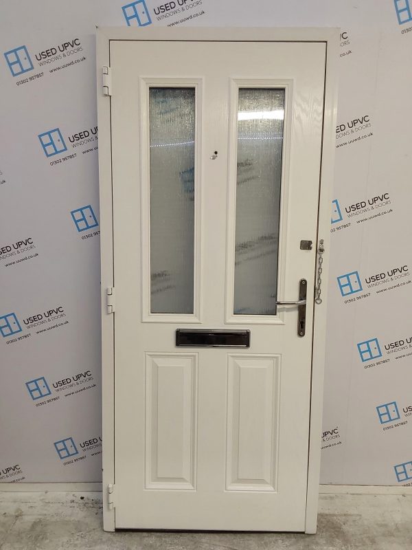 Used White Composite Front Door 920mm x 2065mm 0644 - Image 2