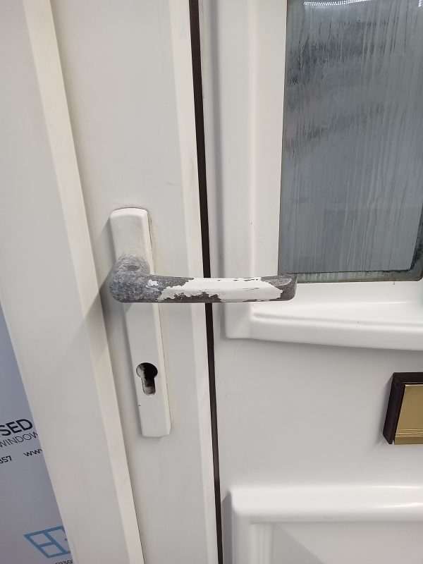 Used White Upvc Front Door 910mm x 2090mm 0135 - Image 2
