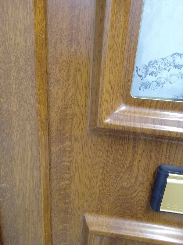 Used Oak Upvc front Door 900mm x 2100mm 0500 - Image 9