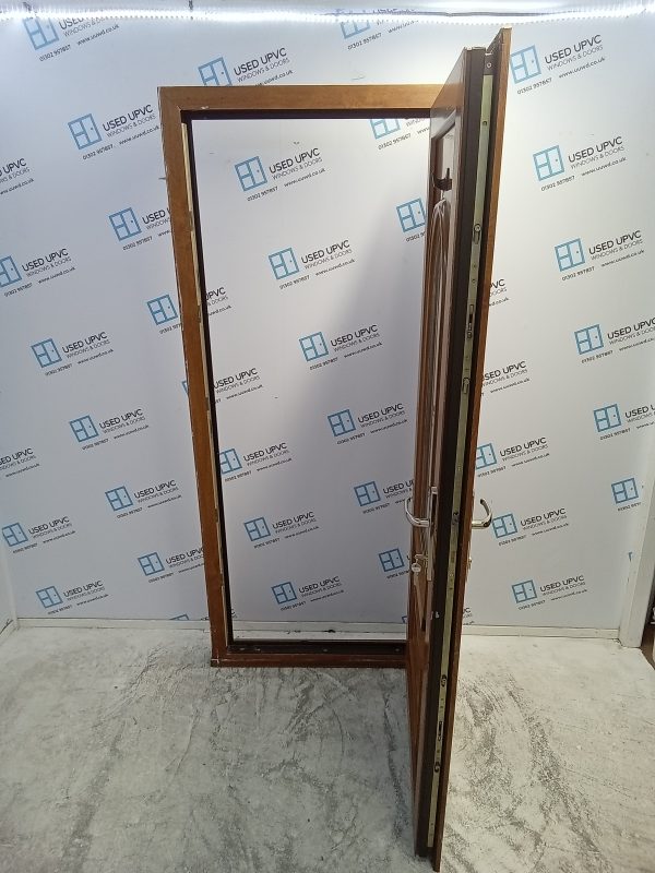 Used Oak Upvc front Door 900mm x 2100mm 0500 - Image 3