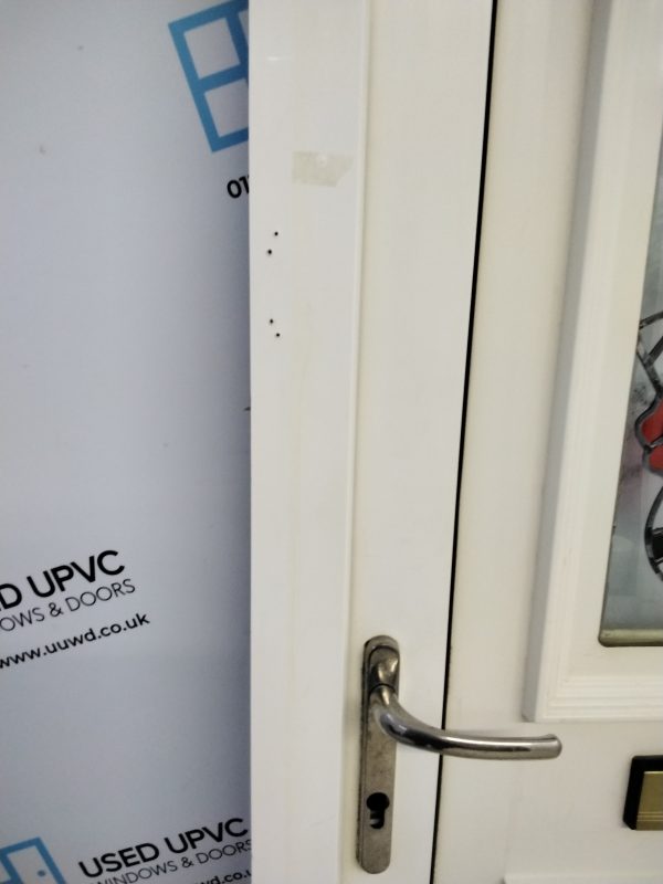 Used White Upvc Front Door 940mm x 2100mm (Reduce To 925mm x 2100mm) 0652 - Image 6