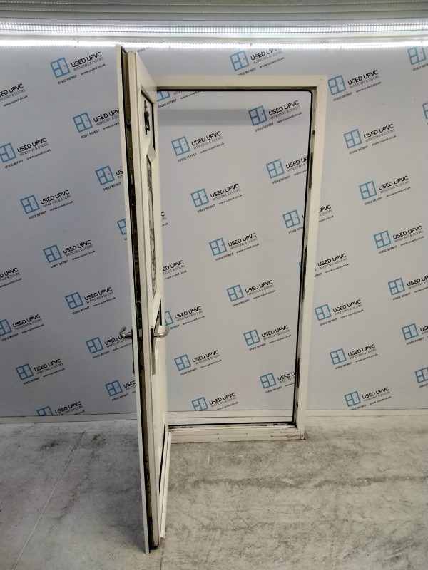 Used White Upvc Front Door 940mm x 2100mm (Reduce To 925mm x 2100mm) 0652 - Image 3