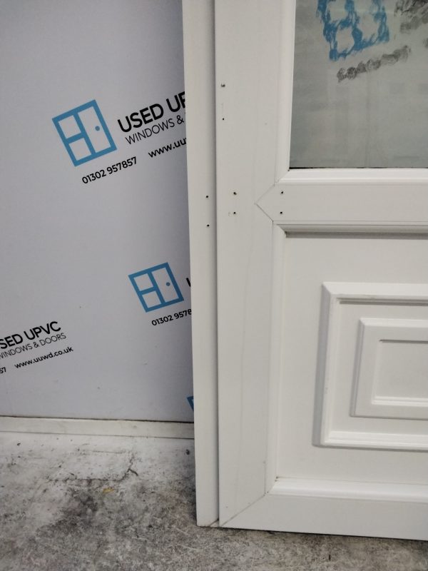 Used White Upvc Back Door 905mm x 2060mm (Reduce To 885mm x 2060mm) 0662 - Image 7