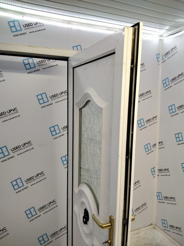 Used White Upvc Back Door 925mm x 2050mm 0664 - Image 4