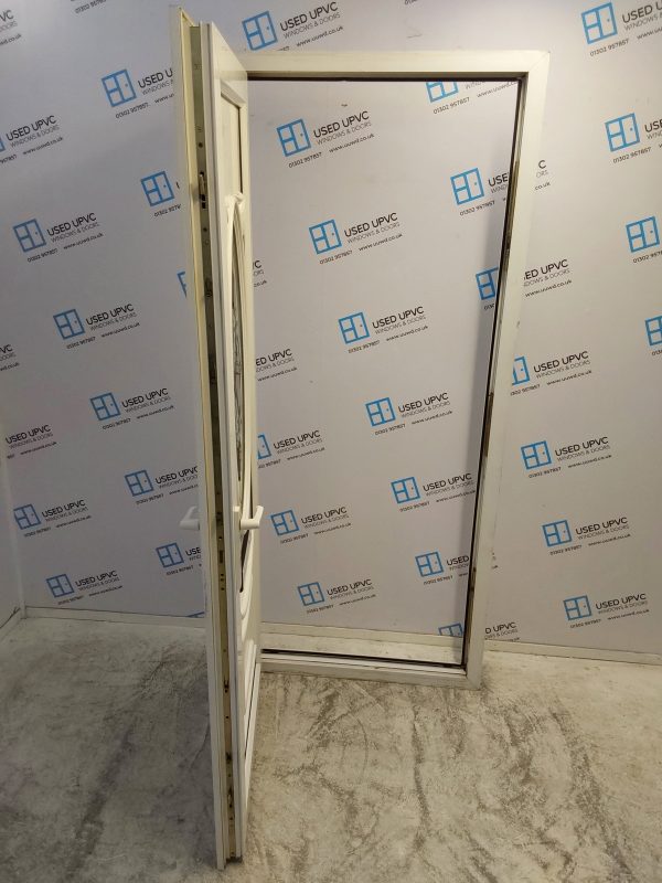 Used White Upvc Front Door 900mm x 2100mm 0612 - Image 3