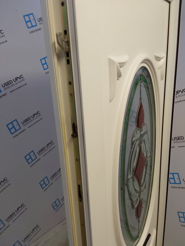 Used White Upvc Front Door 900mm x 2100mm 0612 - Image 4