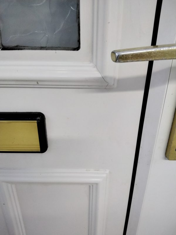 Used White Upvc Front Door 915mm x 2110mm (Reduce To 900mm x 2110mm 0176 - Image 6
