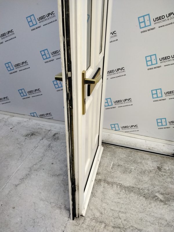 Used White Upvc Front Door 915mm x 2110mm (Reduce To 900mm x 2110mm 0176 - Image 5