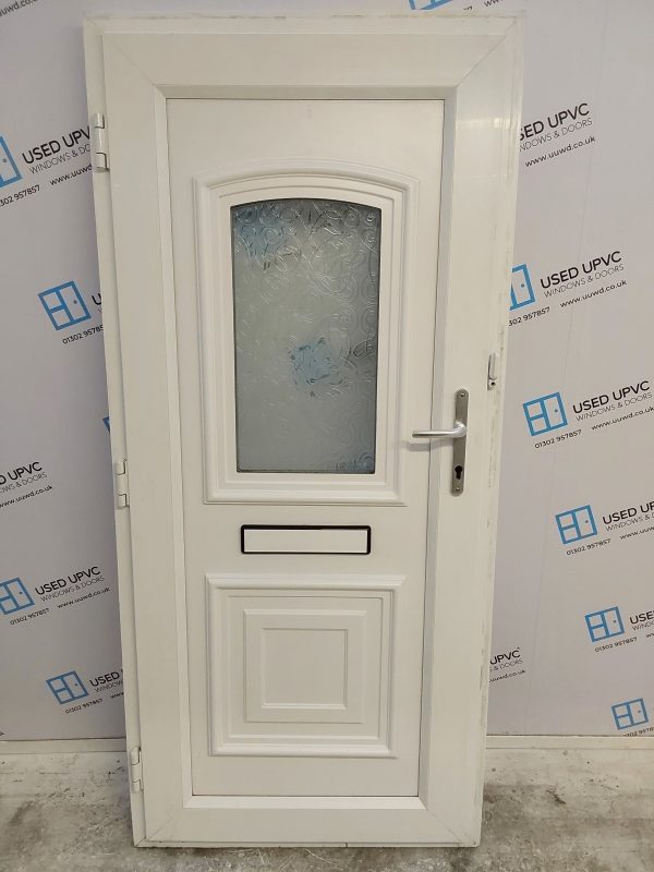 Used White Upvc Front Door 880mm x 1930mm 0569 - Image 2