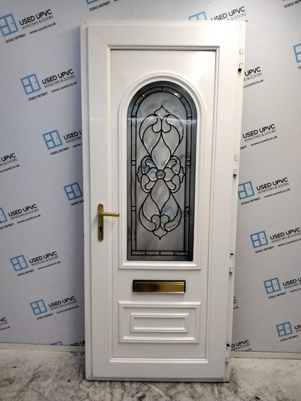 Used Rosewood Upvc Front Door 870mm x 2065mm 0597 - Image 2