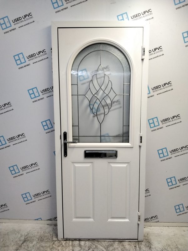 Used White Composite Front Door 840mm x 2050mm 0671 - Image 2