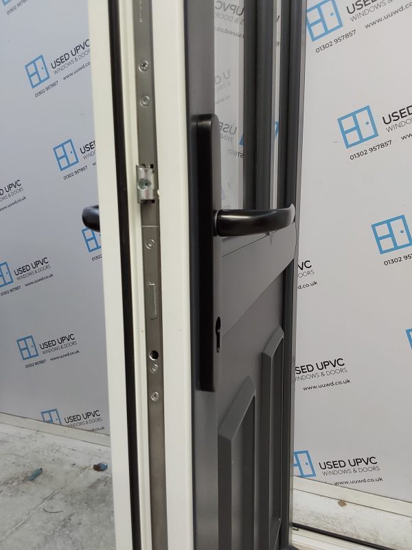 Used Anthracite Grey Upvc Back Door 900mm x 2065mm 0600 - Image 7