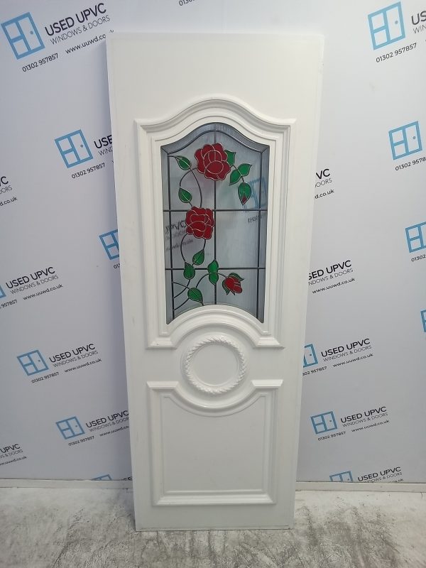 Used White Upvc Back Door Panel 625mm x 1750mm x 28mm UDP0019