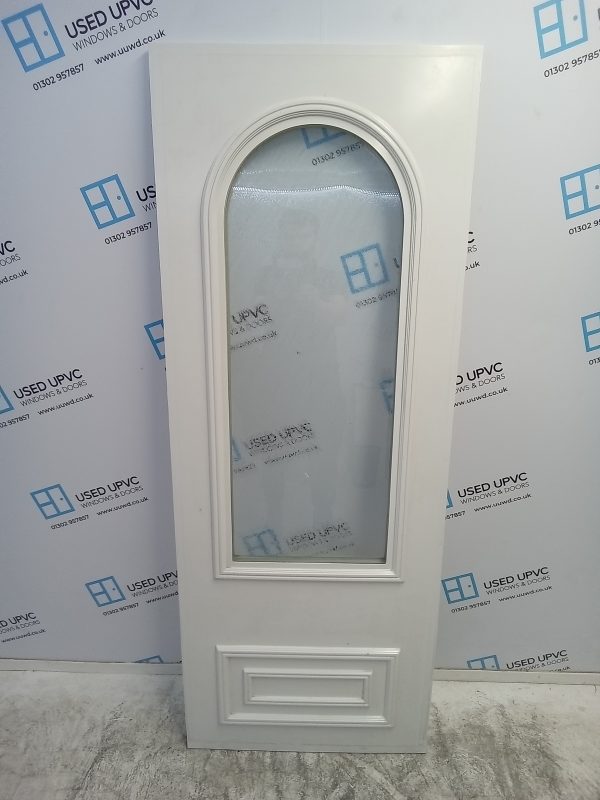 Used White Upvc Back Door Panel 665mm x 1740mm x 28mm UDP0022