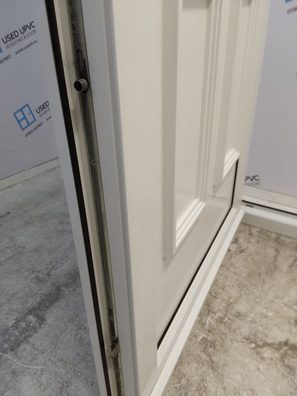 Used White Upvc Front Door And Toplight 910mm x 2280mm 0163 - Image 6