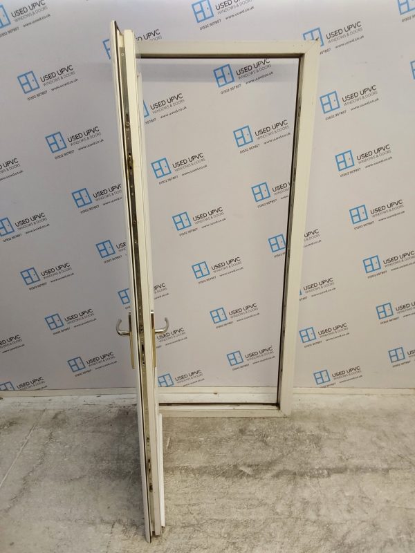 Used White Upvc Front Door 940mm x 2090mm (reduce to 910mm) 0097 - Image 3