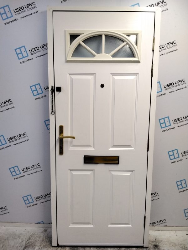 Used White Composite Front Door 890mm x 2090mm 0684 - Image 2