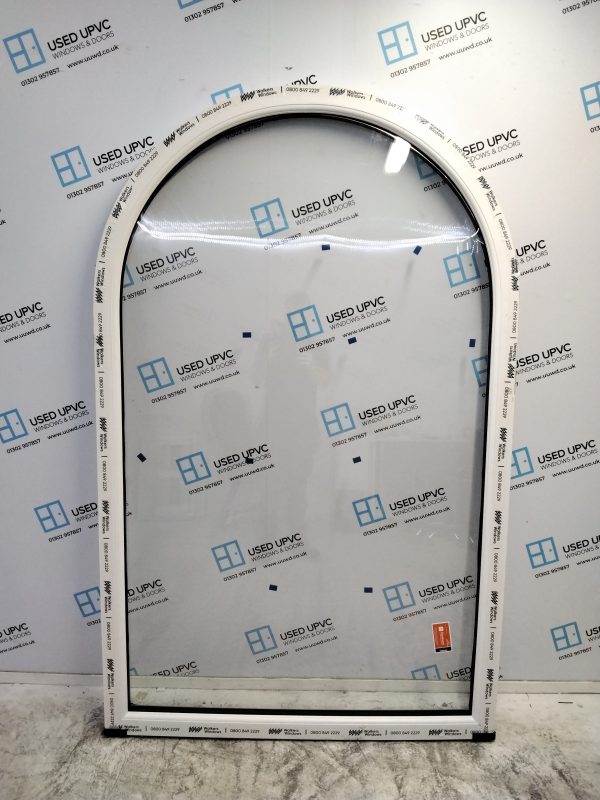 Brand New Eggshell Stone Upvc Arch Window 1225mm x 1955mm C7071 - Image 2