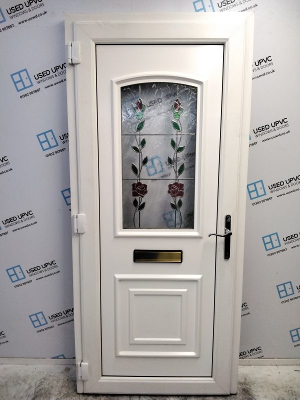 Used Rosewood Upvc Front Door 920mm x 2040mm 0686 - Image 2