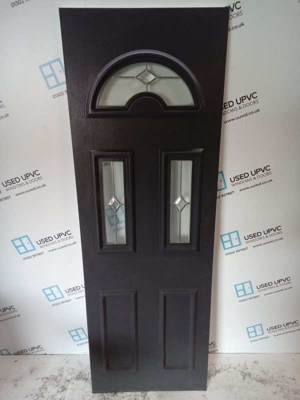 Used Anthracite Grey Upvc Back Door Panel 615mm x 1795mm x 24mm UDP0025