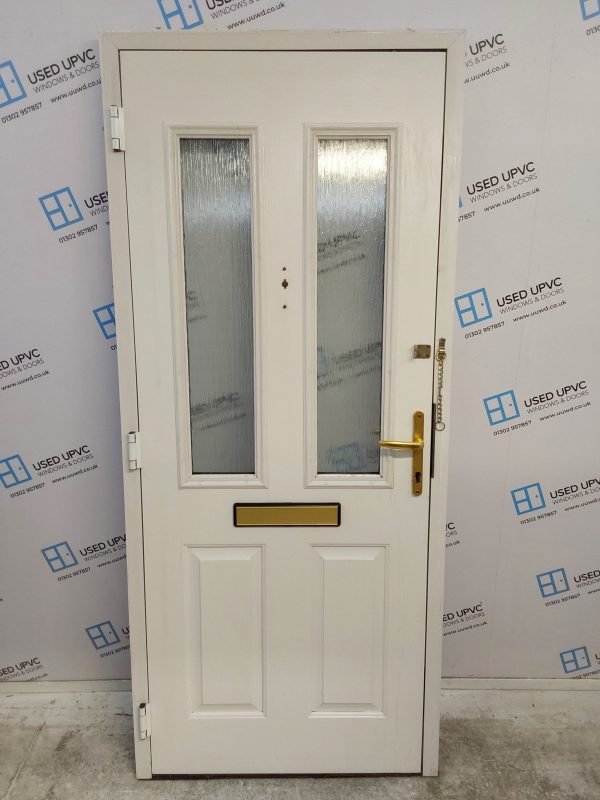 Used White Composite Front Door 905mm x 2080mm 0674 - Image 2