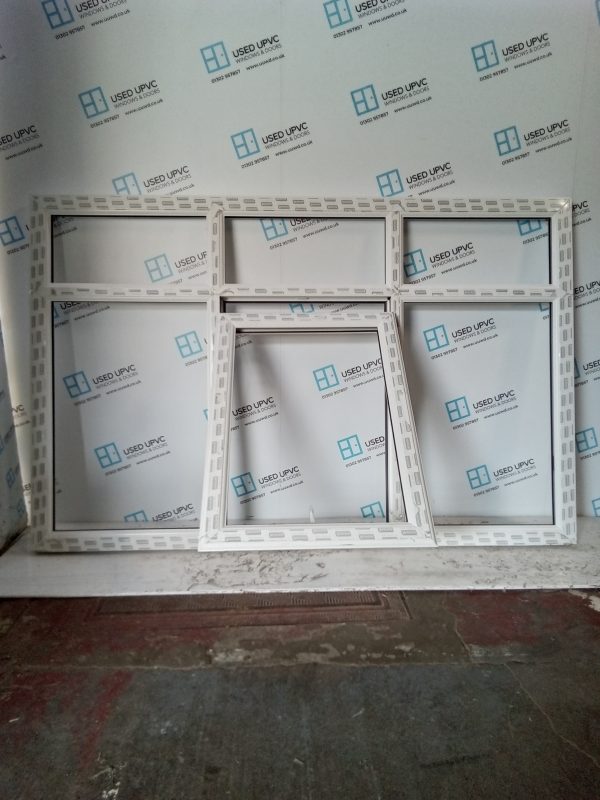 Brand New White Upvc Window Frame (Unglazed) 2120mm x 1370mm C3W2 - Image 2