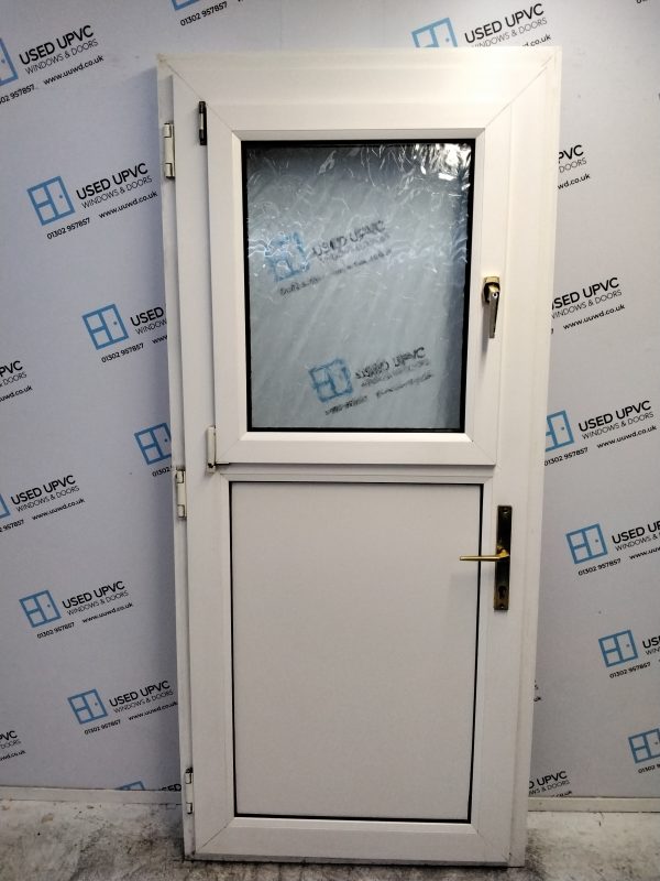 Used White Upvc Stable Back Door 920mm x 2050mm 0701 - Image 2
