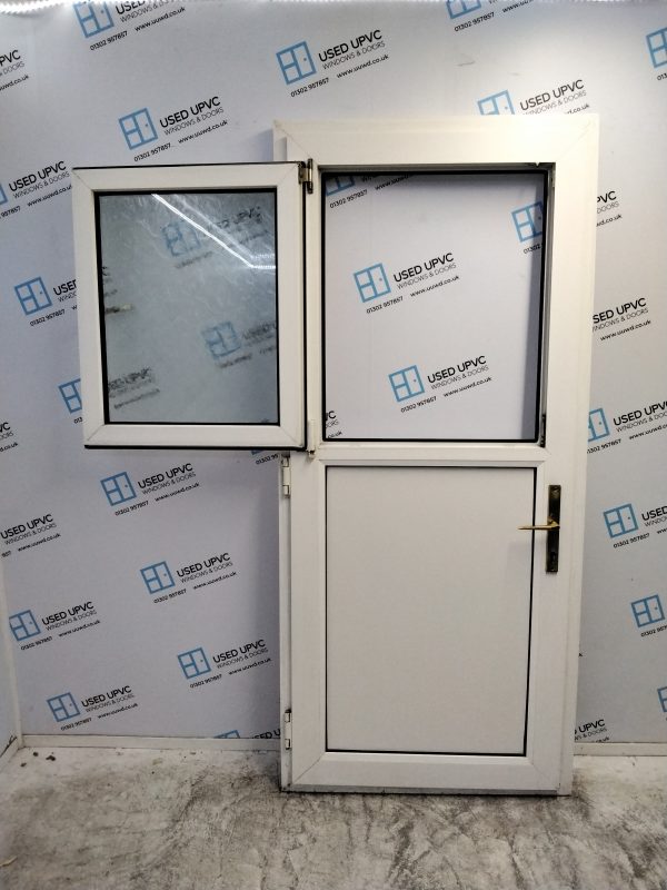 Used White Upvc Stable Back Door 920mm x 2050mm 0701 - Image 4
