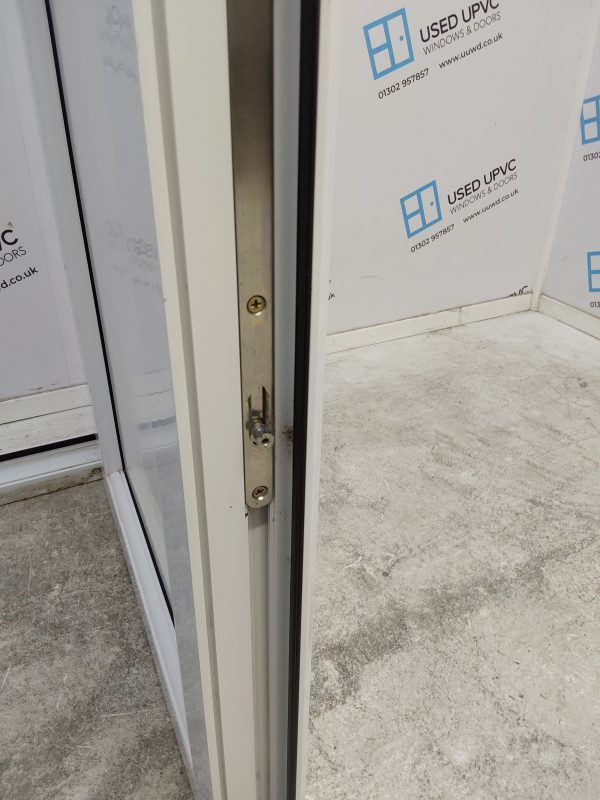 Used White Upvc Back Door (outwards opening) 695mm x 2000mm 0107 - Image 4