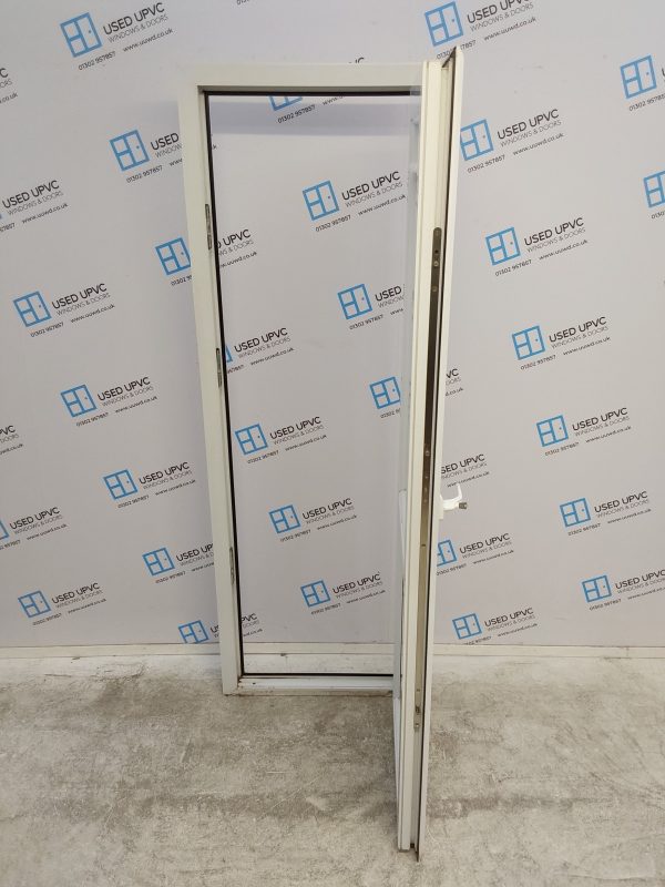 Used White Upvc Back Door (outwards opening) 695mm x 2000mm 0107 - Image 3