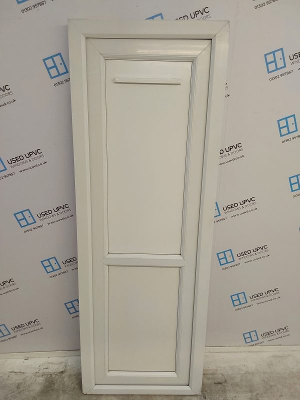 Used White Upvc Back Door (outwards opening) 695mm x 2000mm 0107 - Image 2