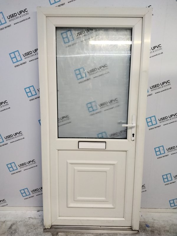Used White Upvc Front Door 930mm x 2020mm 0704