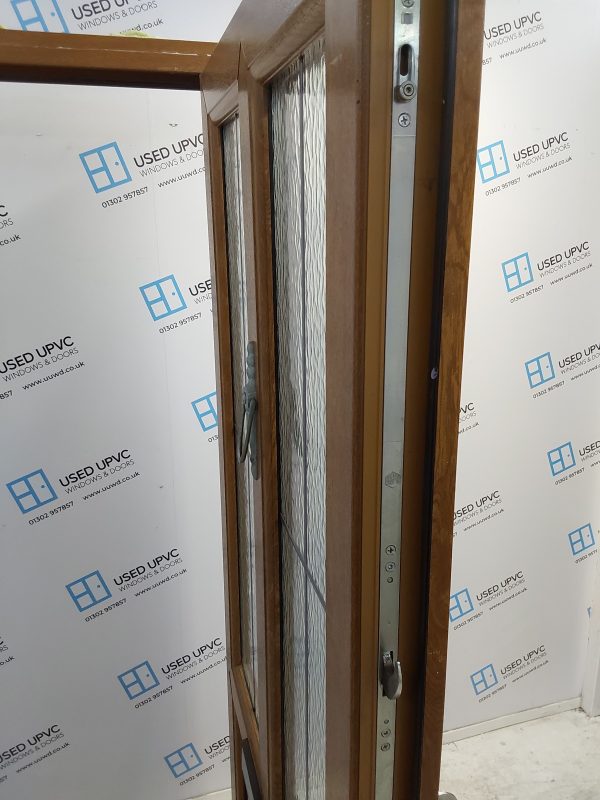 Used Oak Upvc Front Door 935mm x 2080mm 0294 - Image 4