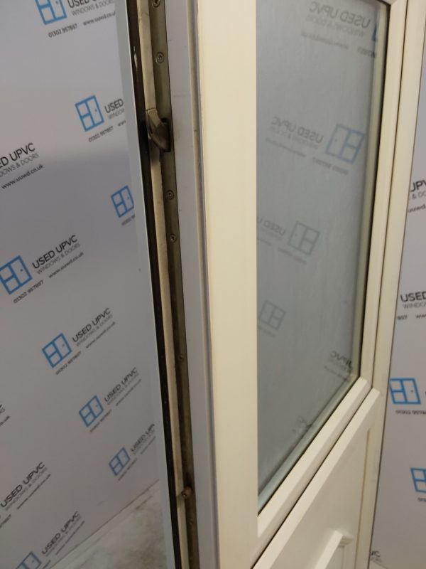 Used White Upvc Stable Back Door 875mm x 2060mm 0400 - Image 9