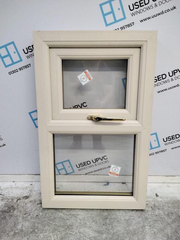 Brand New Cream Ex Display Upvc Window 500mm x 805mm C3023 - Image 2