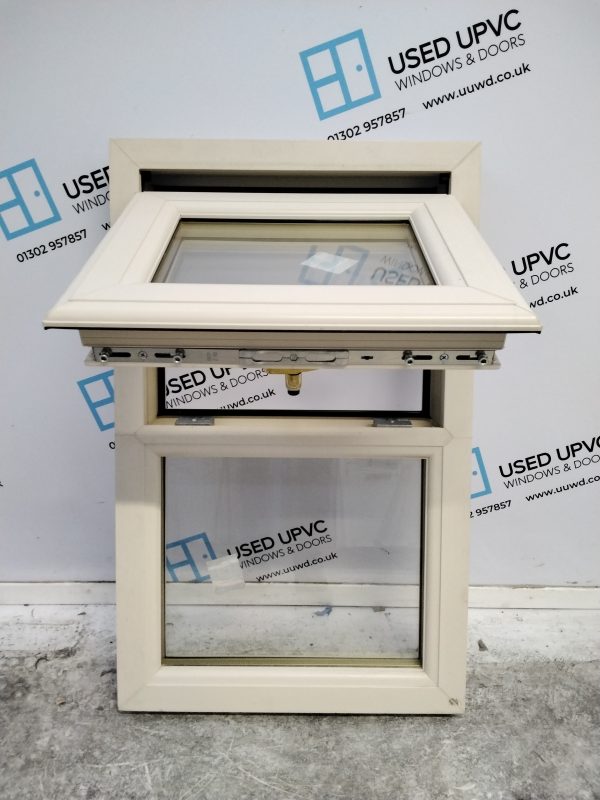 Brand New Cream Ex Display Upvc Window 500mm x 805mm C3023 - Image 3