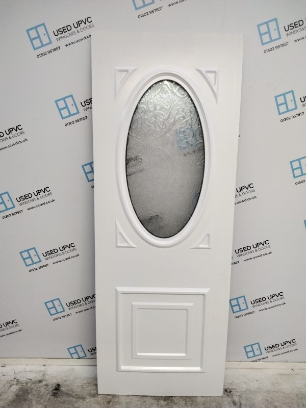 Used Rosewood Upvc Back Door Panel 685mm x 1835mm x 24mm UDP0032 - Image 2