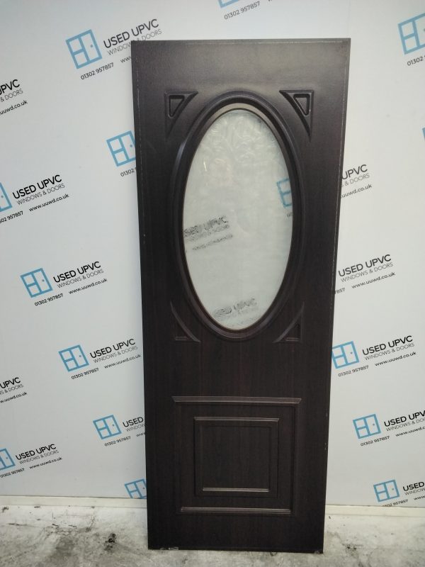 Used Rosewood Upvc Back Door Panel 685mm x 1835mm x 24mm UDP0032