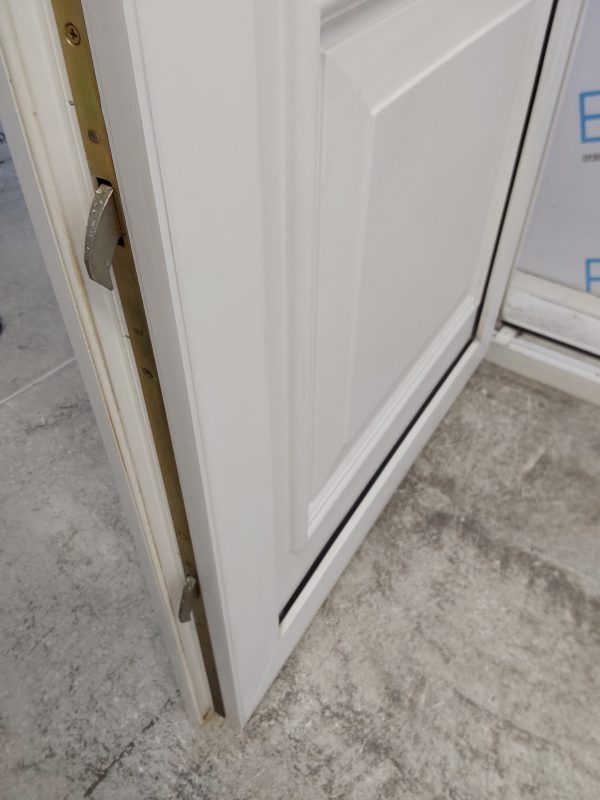 Used White Upvc Front Door And Side Panel 1260mm x 2060mm (reduce to 1245mm) DS027 - Image 6